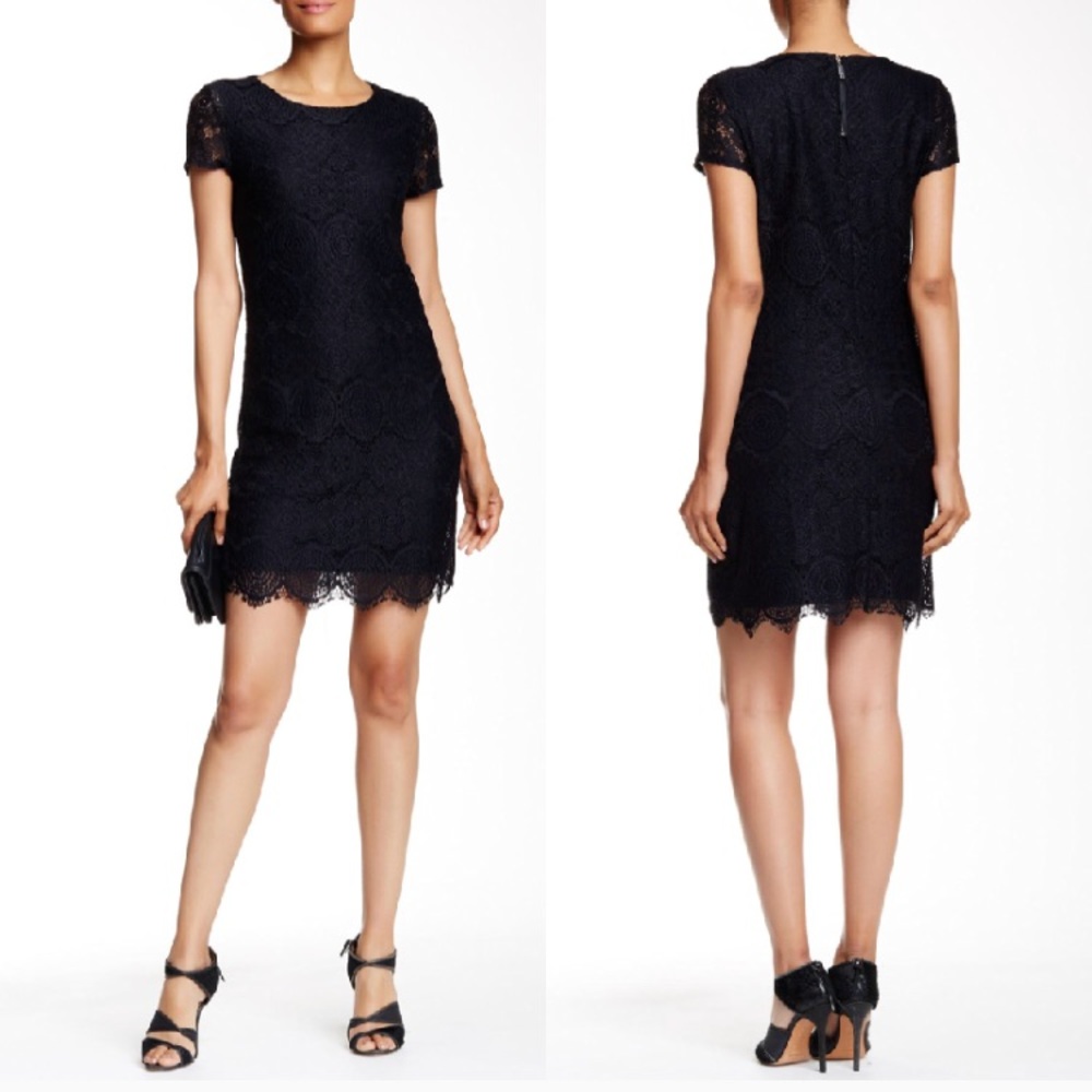 Laundry by Shelli Segal Black Lace Cocktail Dress